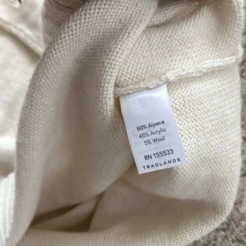 Tradlandsrelaxed Fit Ivory Alpaca Blend Sweater Xs — image 6 of 6